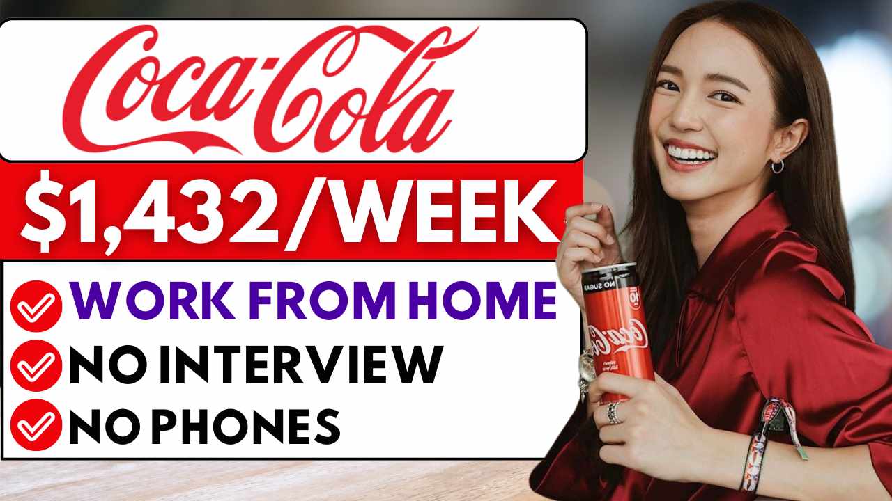 4 Remote Work From Home Jobs 2024 COCACOLA Hiring Remote Jobs