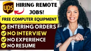 No Experience No Interview Remote Jobs Work From Home Jobs - UPS