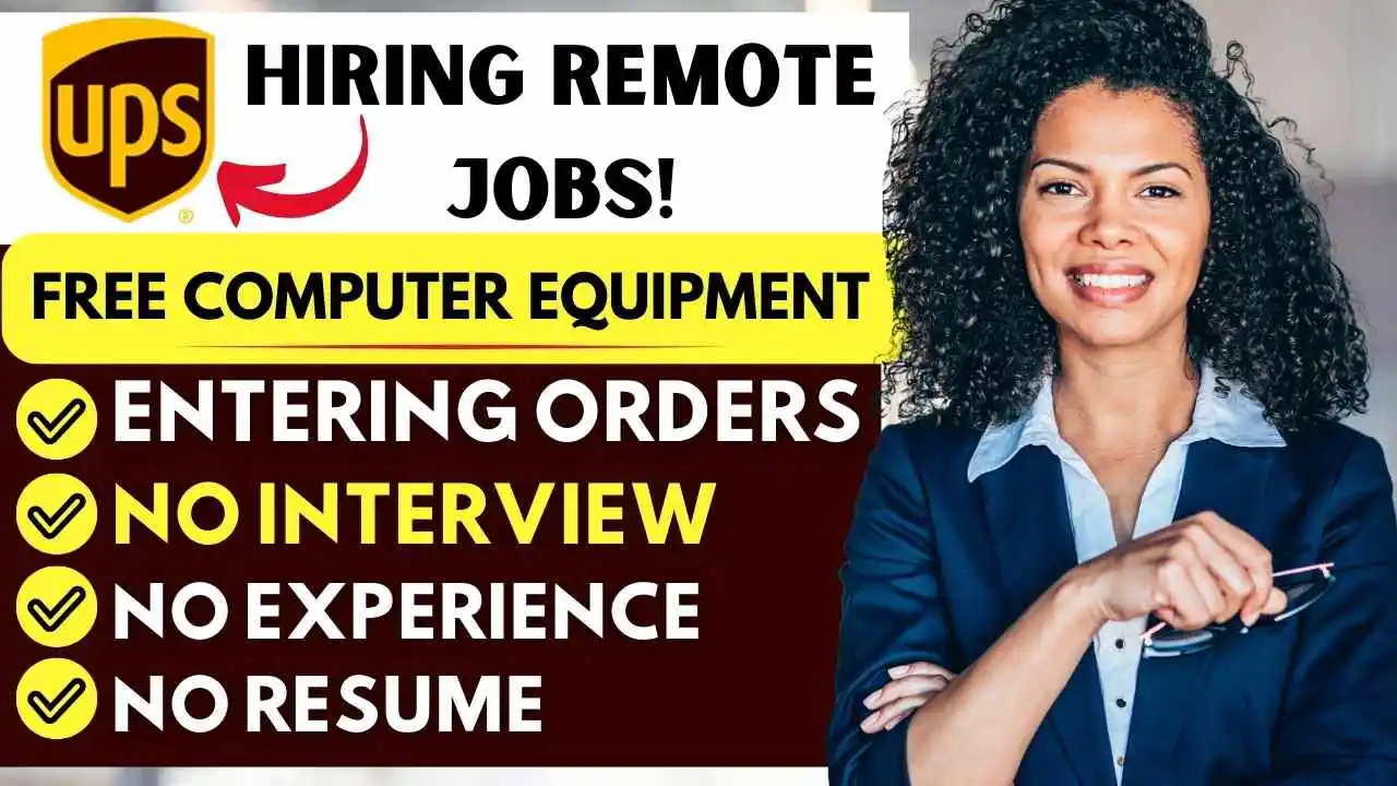 No Experience No Interview Remote Jobs Work From Home Jobs - UPS