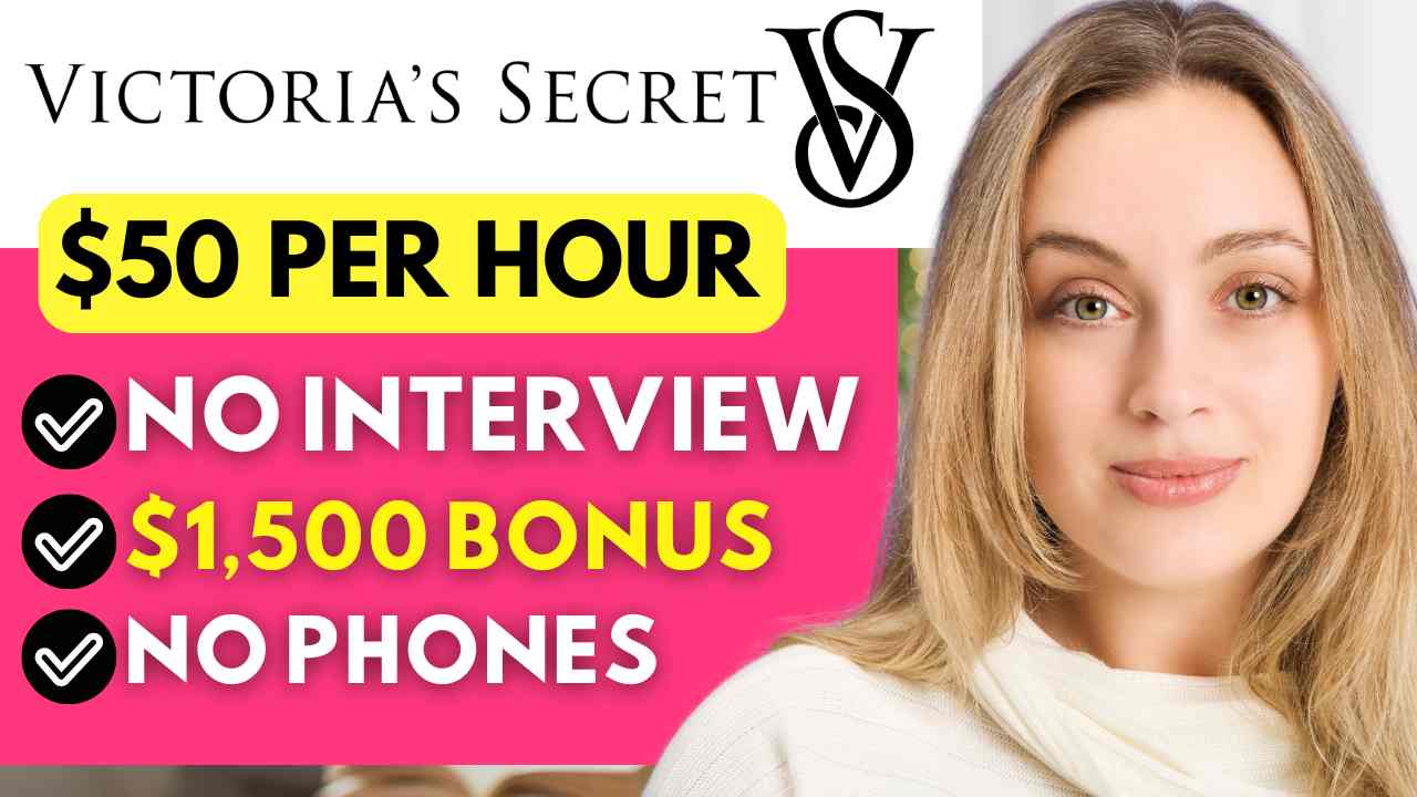 Victoria Secret Hiring Remote! $50 Per Hour | No Interview No Phone Remote Work From Home Jobs 2024