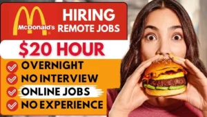 McDonald's Hiring Remote Jobs! No Interview work from home jobs with Overnight 2024