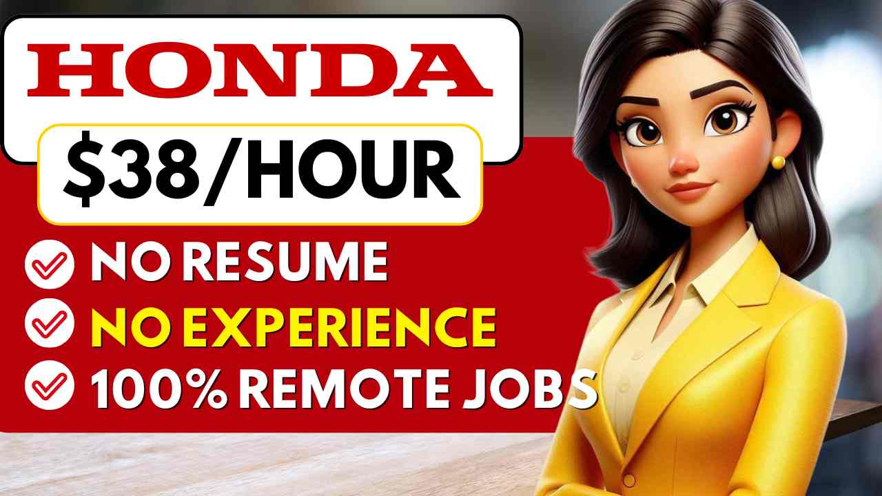 Remote Work From Home Jobs with No Experience 2025 | Honda Hiring!