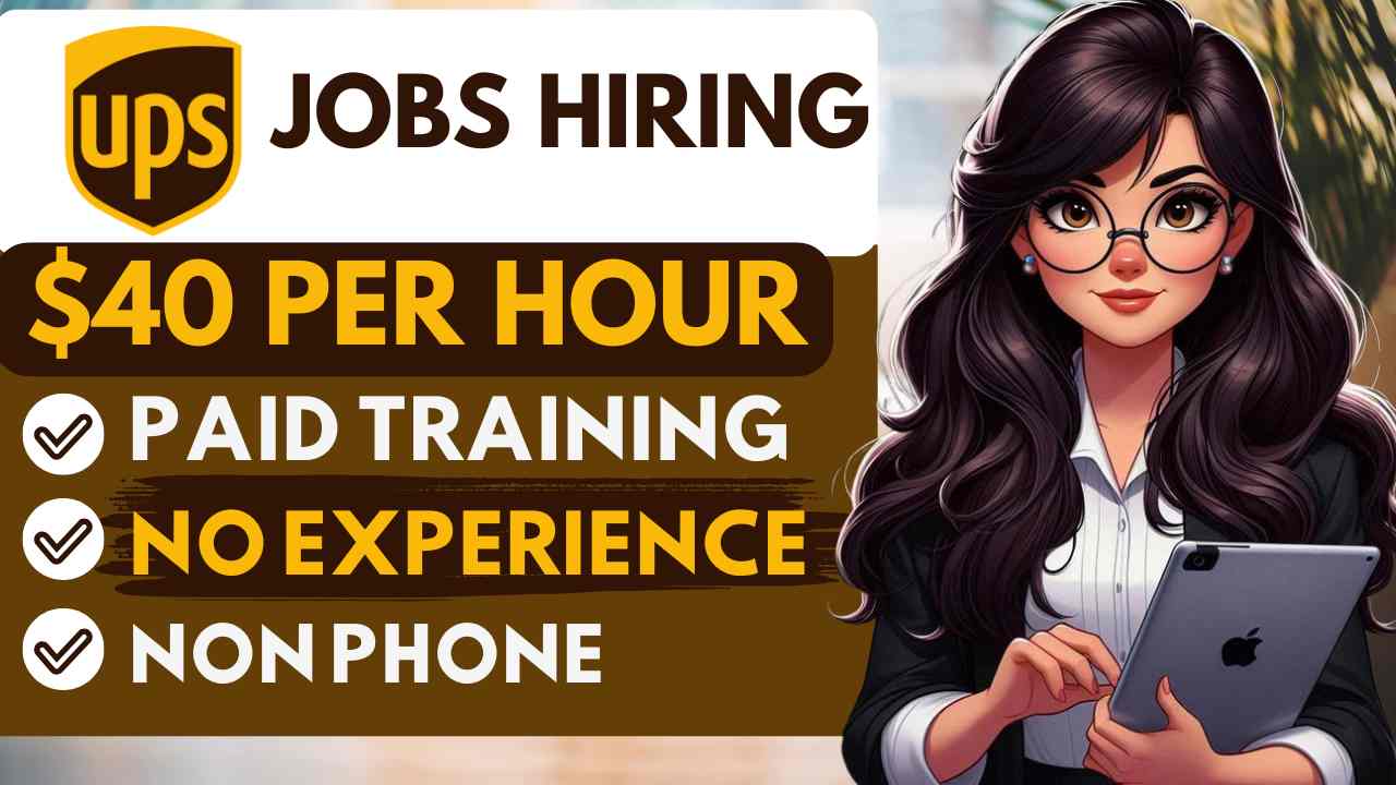 Remote Work From Home Jobs with no Experience 2025 UPS Hiring