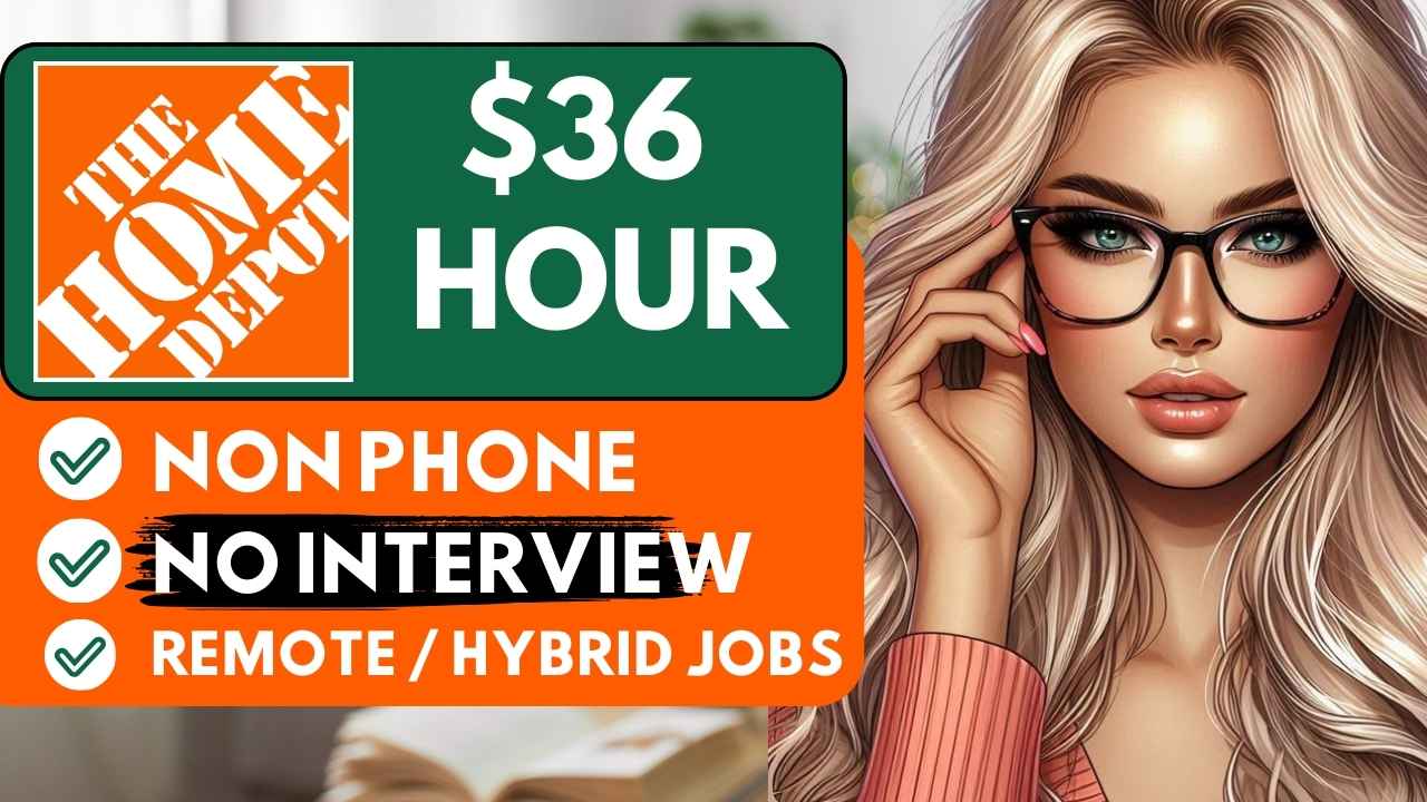 Remote work from home jobs with No interview $36 per hour| The Home Depot hiring