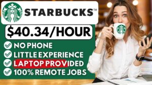 Remote Work From Home Jobs with No Phone 2025 | Starbucks Hiring