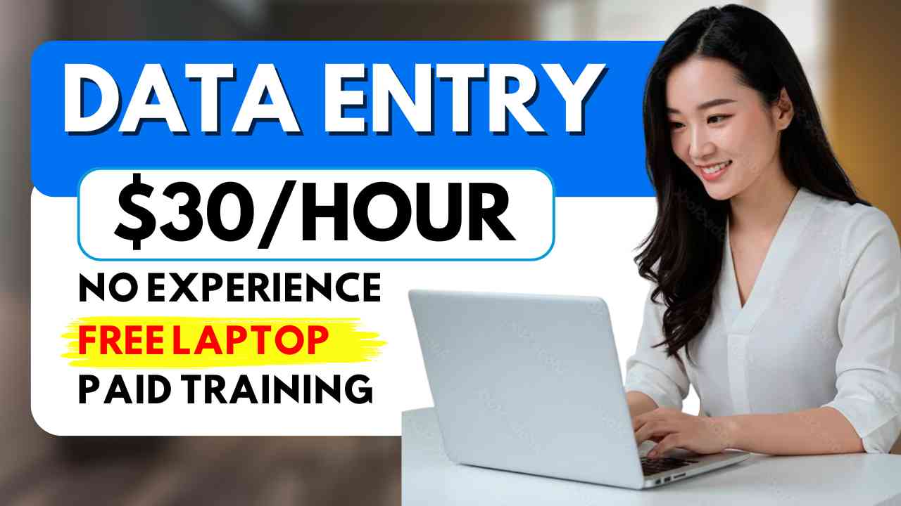 Data Entry Remote Job with No Experience + 3 More Remote Jobs