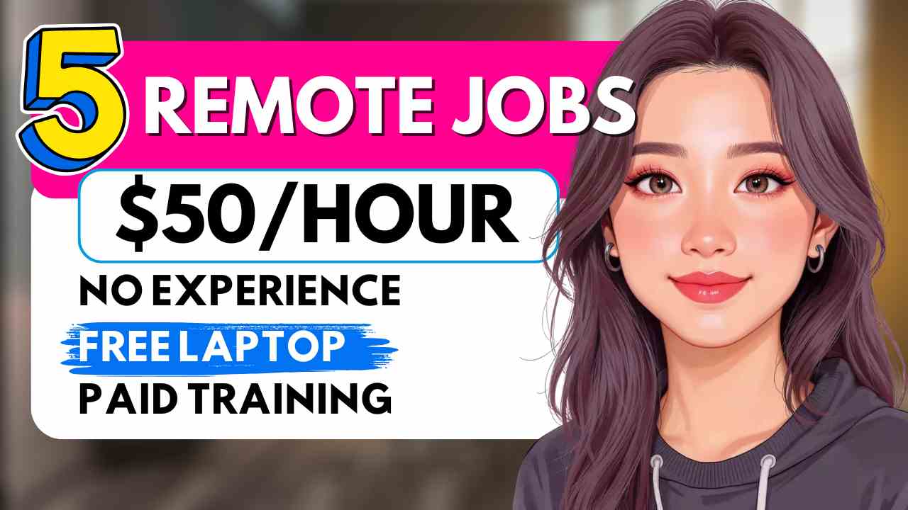 5 No Experience Remote Work From Home Jobs 2025