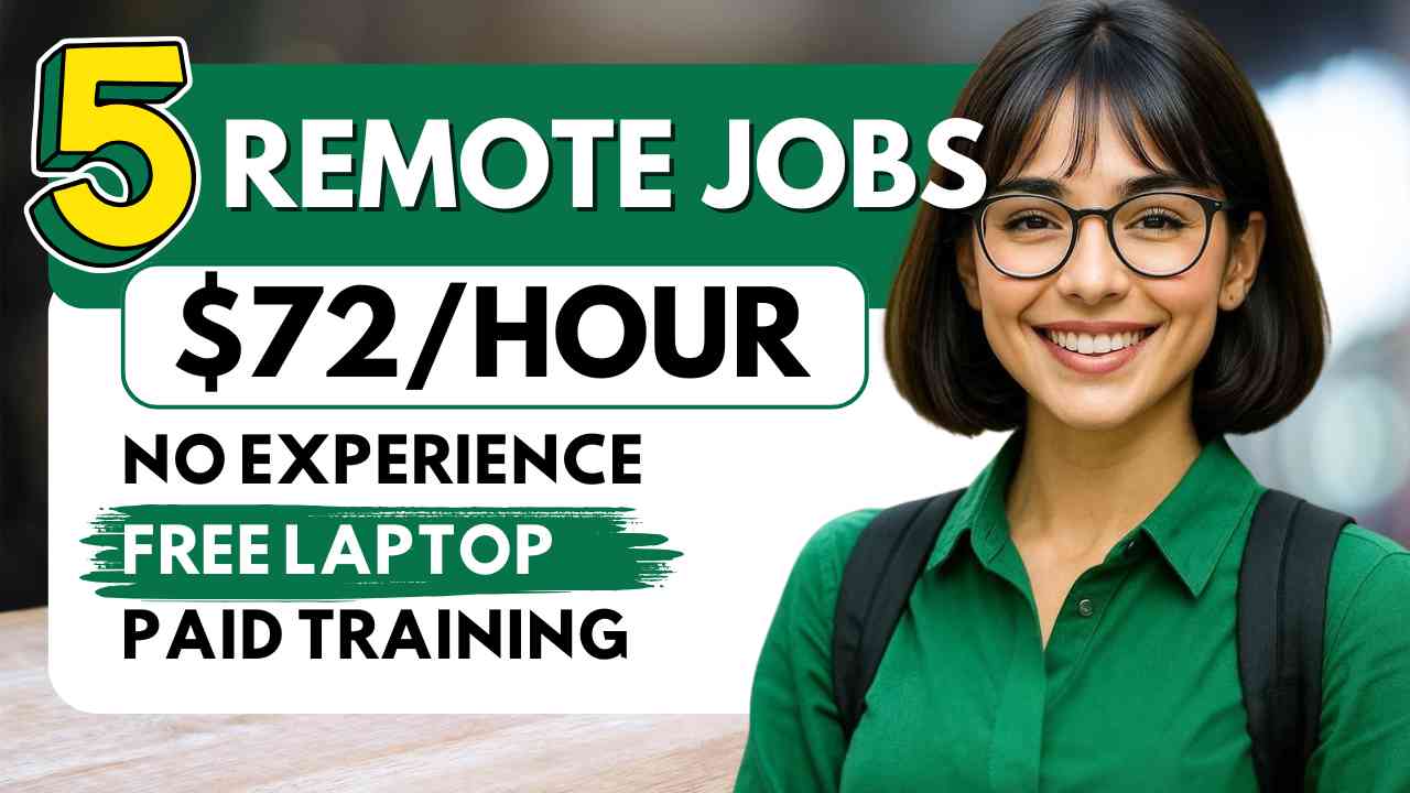 5 Remote Jobs! No Phone No Experience Work From Home Jobs